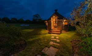 Lower Leigh - Spend cosy evenings in the BBQ Lodge anytime of year
