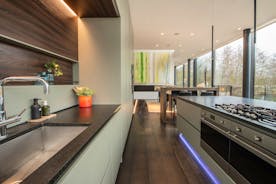 The Glass House - A luxury kitchen for self catering or for private chefs to create a very special celebration feast for you