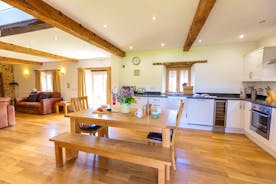 Whinchat Barns - Wagtail Corner is all light and airy and open plan downstairs