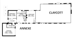 Annexe floorplan (downstairs)