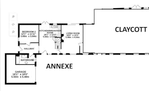 Annexe floorplan (downstairs)