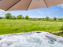 Luxury Hot Tub with amazing views of the countryside
