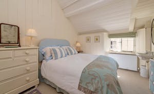 Asham House - Bedroom 6 is in the Coach House and sleeps 2 in a king size bed