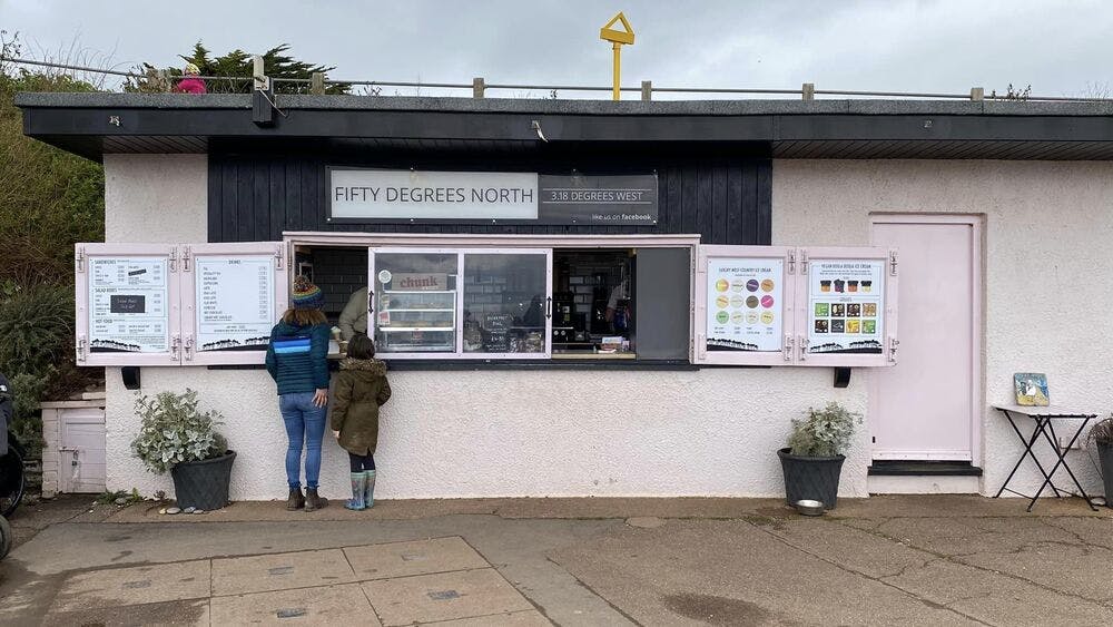 Budleigh Salterton Crab sandwiches and icecream