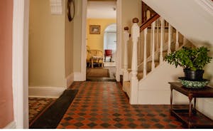 Victorian tiled hallway