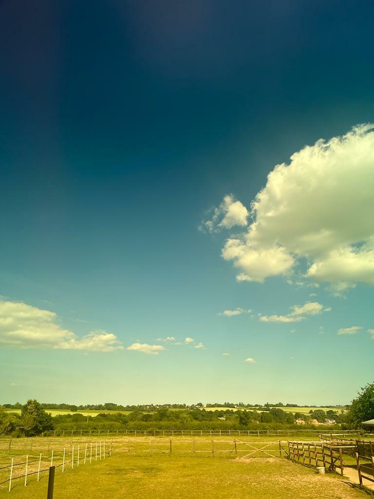 Beautiful sunny day at Langley Farm Cottages