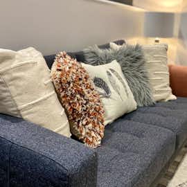 Open plan living space: snuggle up on a comfy, spacious sofa  Open plan living space: snuggle up on a comfy, spacious sofa