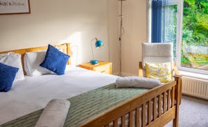 Time for bed relaxing bedrooms with ensuite facilities at Wye Rapids House Symonds Yat Herefordshire www.bhhl.co.uk