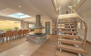 Perys Hill - The Farmhouse: A bespoke staircase, and a very striking fireplace