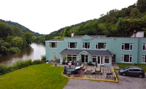 Family & friends time large group accommodation BBQ's & Hot Tubs Wye Rapids House Herefordshire  www.bhhl.co.uk