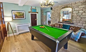 Games room at Forest House with Slate Pool Table located in the Forest of Dean www.bhhl.co.uk