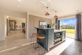 Fuzzy Orchard - The ground floor is open plan with full height doors that open onto the garden