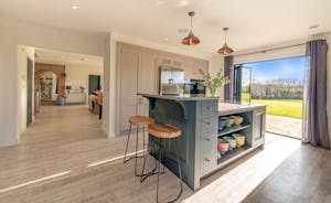 Fuzzy Orchard - The ground floor is open plan with full height doors that open onto the garden