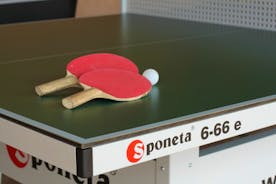 The Cottage Beyond: Rain? Pah, who cares! Play ping-pong in the covered games area