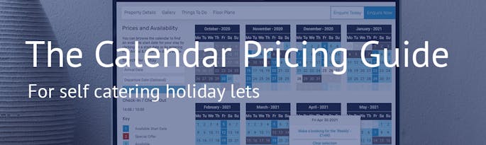 Self catering calendar pricing guide