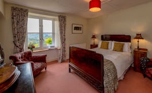 Hurstone: Bedroom 3 - A lovely old bed, a glorious view