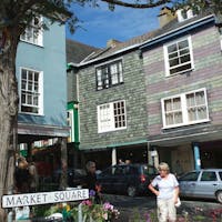 Shops in Market Square of Totnes