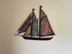 Wall mounted schooner.