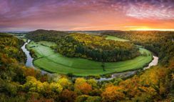 Ariel image of Symonds Yat in the Wye Valley