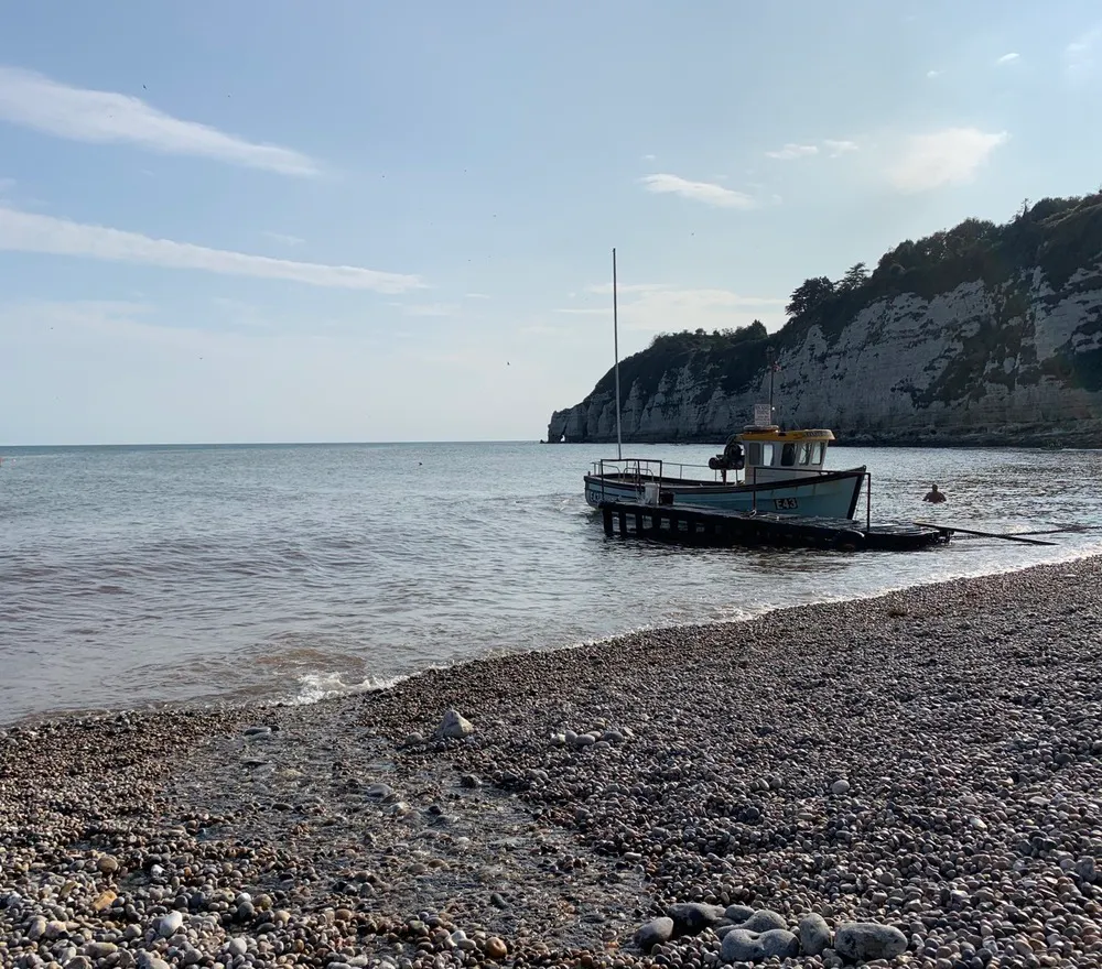 The beach at Beer, Devon