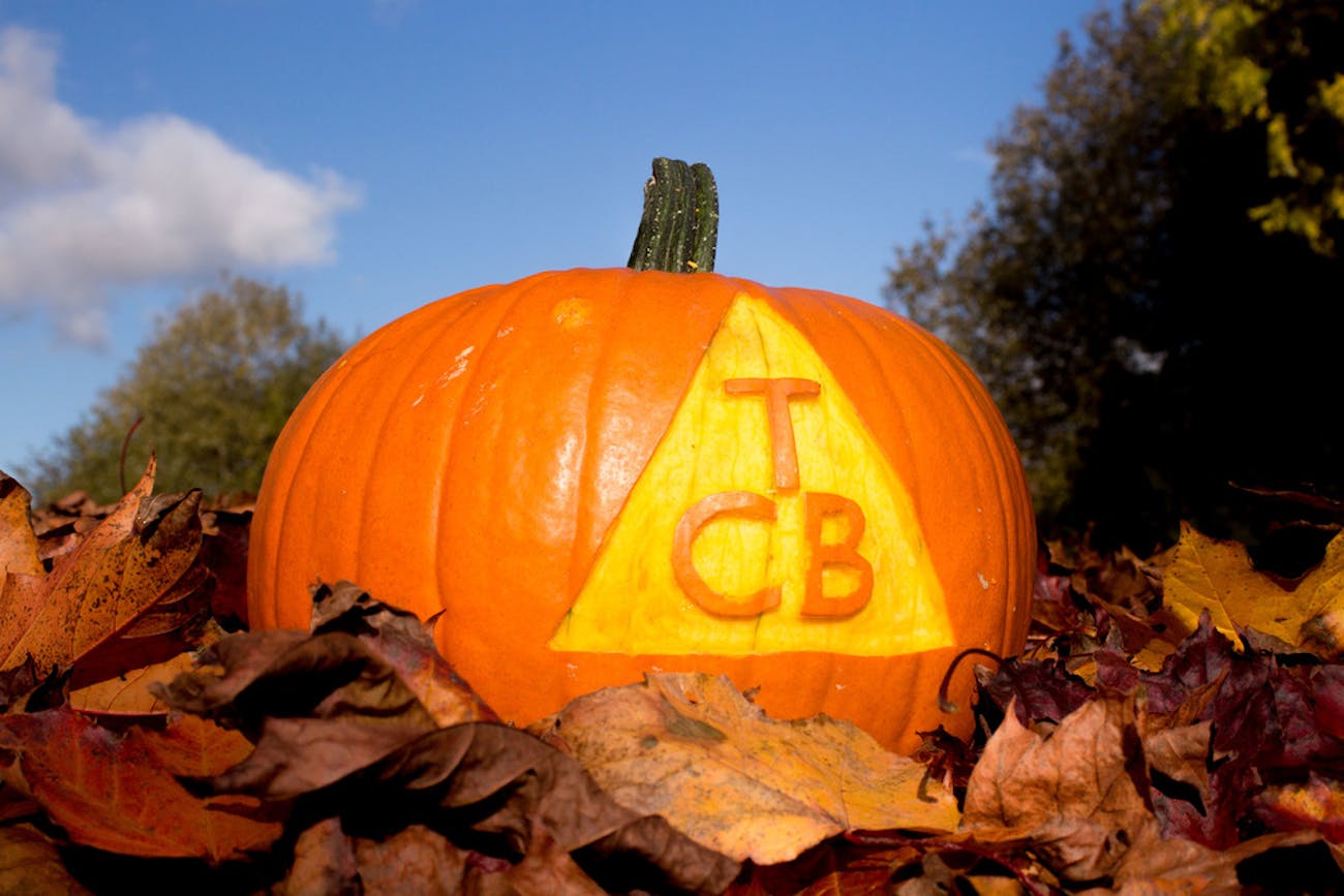 TCB's own personalised pumpkin