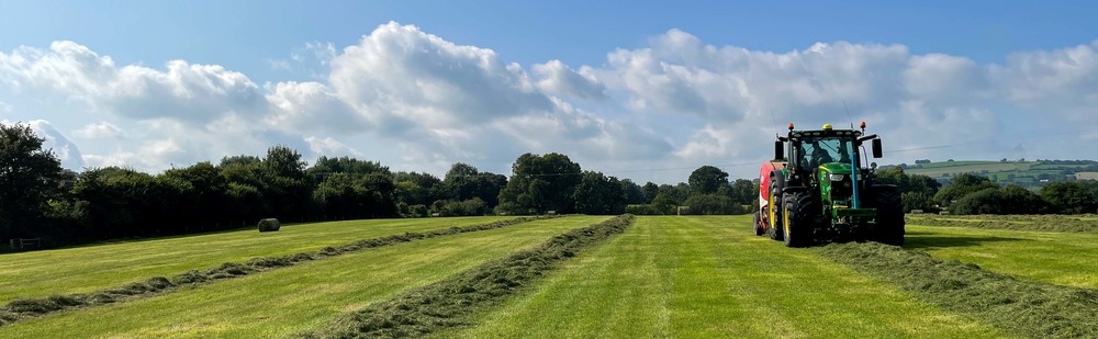 Bailing silage for winter feeding