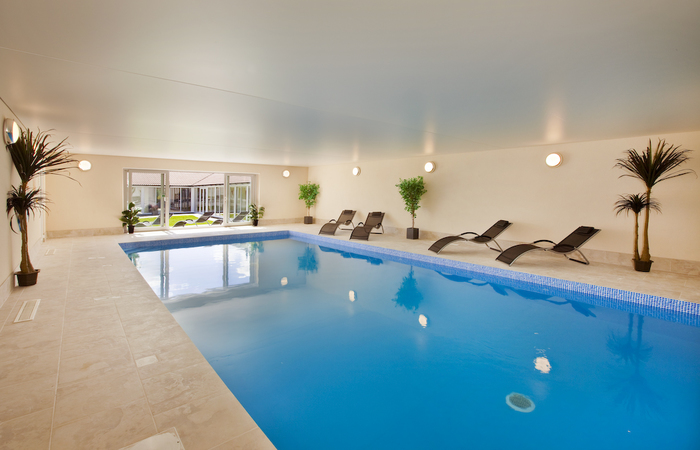 large luxury 5 star group accommodation in Somerset, with private indoor pool, games room with table tennis table and pool table and stunning view