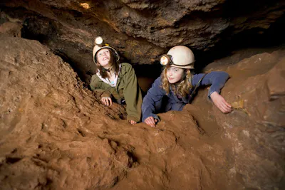 children in clearwell caves