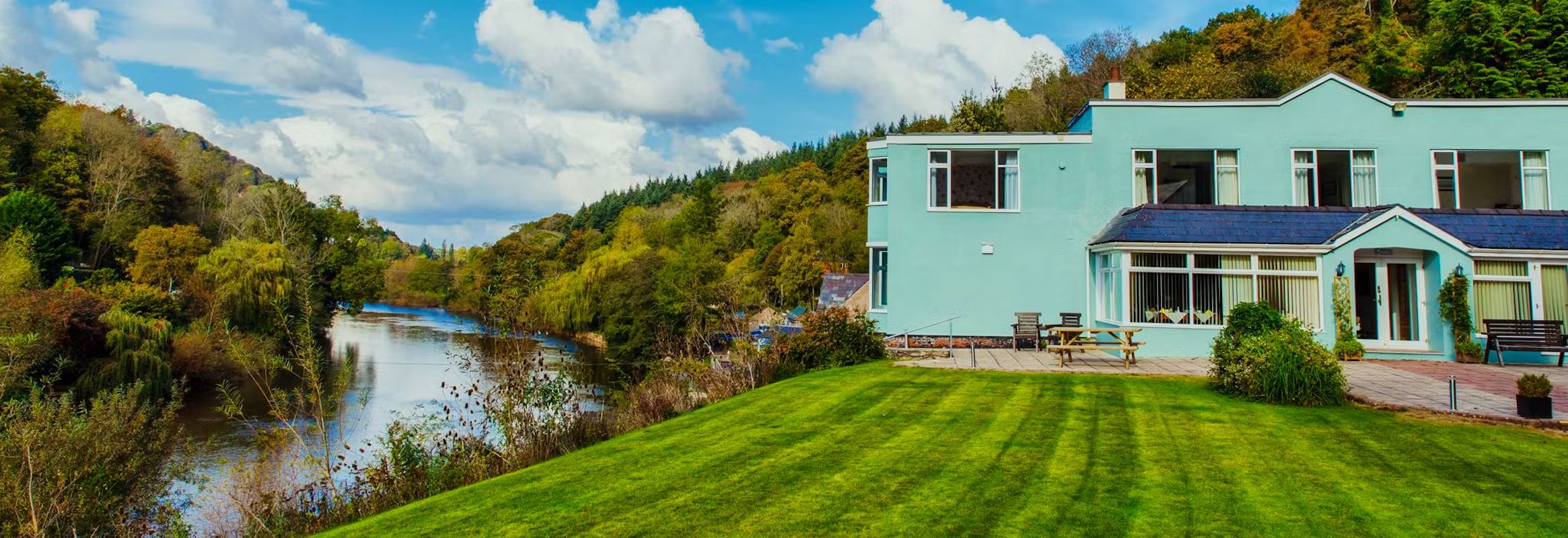 Wye Rapids House image overlooking the Wye River