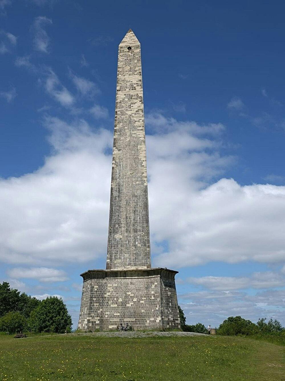 Wellington monument and blue skies