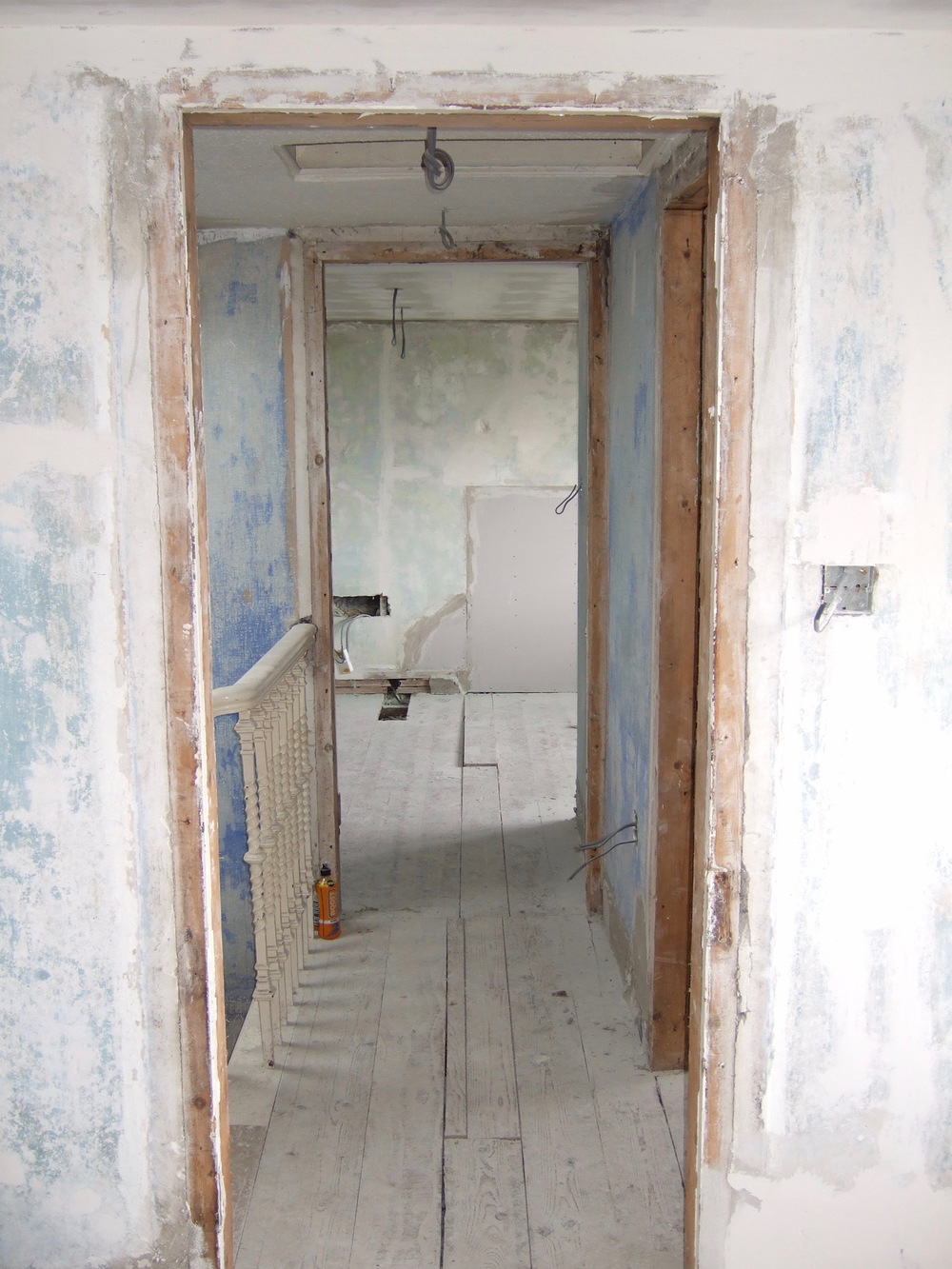 The landing stripped bare