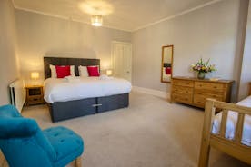 Sandfield House - Bedroom 5 sleeps 3 in a superking and a single bed or in three singles
