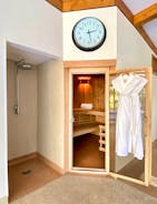 The Cottage Beyond: Sauna in the Spa Hall
