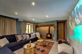 Otterhead House - The living room/movie room; cosy up for family film nights