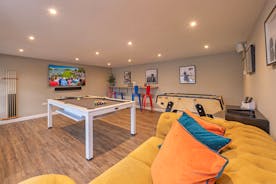 Ridgeview: The Games Room is a great space, with a US pool table and Bonzini table football