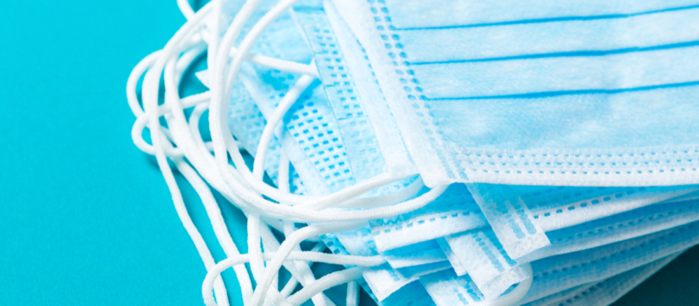 A pile of face masks