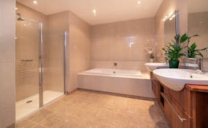 The Old Rectory - The Billington ensuite bathroom has a bath and separate shower