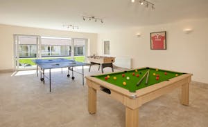 Holemoor Stables: There's table tennis, table football and a pool table in the Games Room