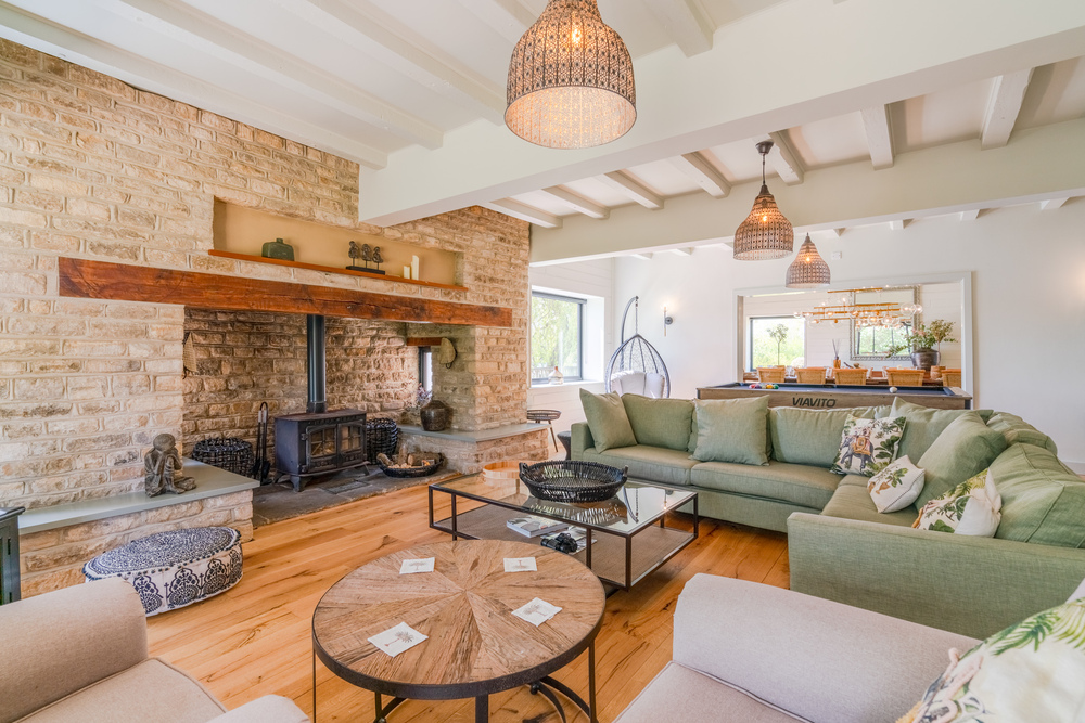 Living room at The Island in Oxfordshire