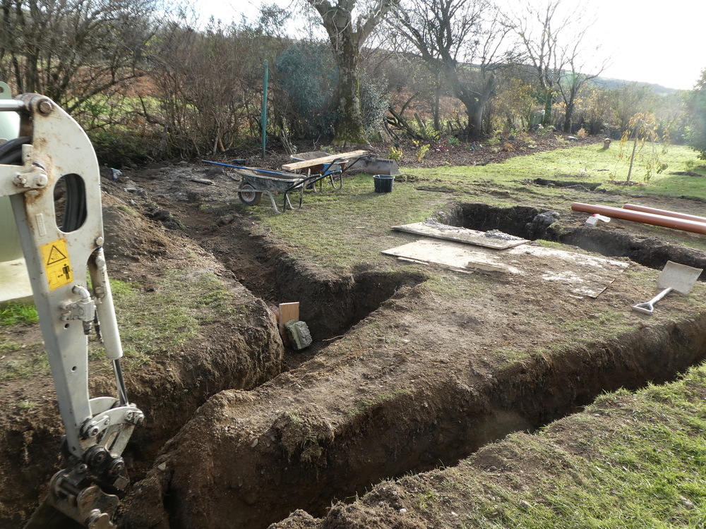 New drainage at Seaview Cottage