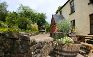 Landscaped front garden using local Forest of Dean Stone - the perfect spot for relaxing cup of coffee  www.bhhl.co.uk