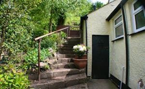  Traditional Stone  Steeps lead to the carpark at The Anchor for guests Forest of Dean Gloucestershire www.bhhl.co.uk
