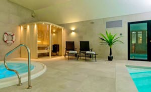 Kingshay Barton - In the spa hall is a glass fronted sauna - the ultimate in relaxation!
