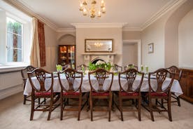 The Old Rectory - Classic style in the dining room makes a great backdrop for a celebration dinner