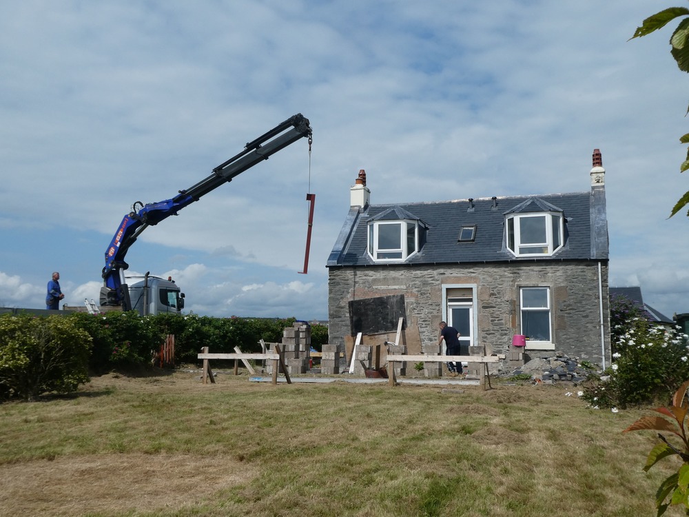 Constructing the sun room