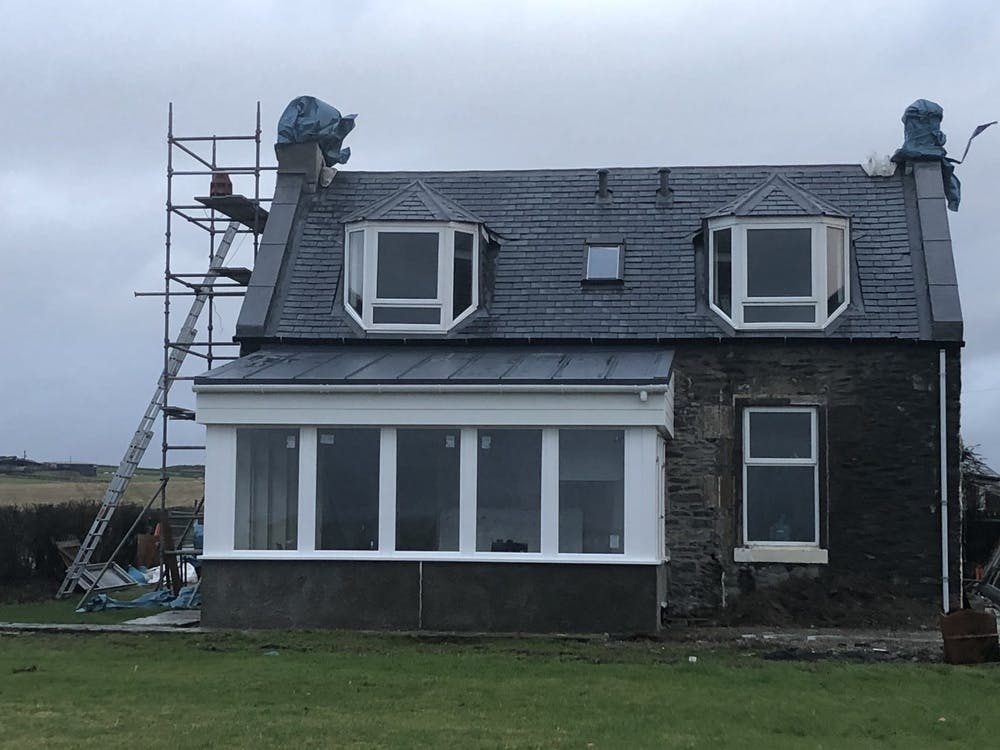 New roof at Seaview Cottage