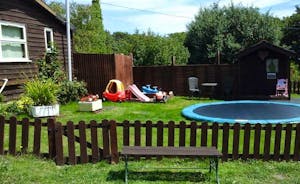 The play area and garden