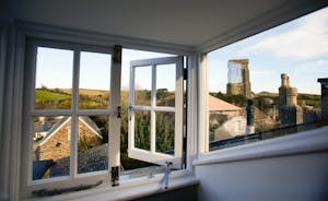 Far reaching views of Salcombe and Snapes Point from the second floor bedroom windows.