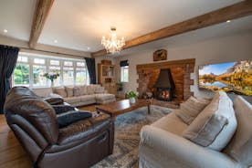 Dawdledown: The living room has a wood-burner for the chiller days and nights