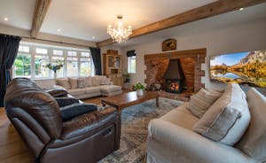 Dawdledown: The living room has a wood-burner for the chiller days and nights